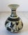 Vintage Studio Art Pottery Bud Vase W/ Strip and Floral Motif For Sale - Image 4 of 6
