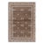 Rug & Kilim’s Modern Block Print Rug in Beige-Brown, with Geometric Patterns - 7x9 For Sale