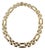 Vintage Goldtone Chainlink Collar Necklace For Sale