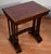 1930s Vintage English Regency Mahogany Wood Leather Top Nesting Tables Tiered Set For Sale - Image 10 of 13