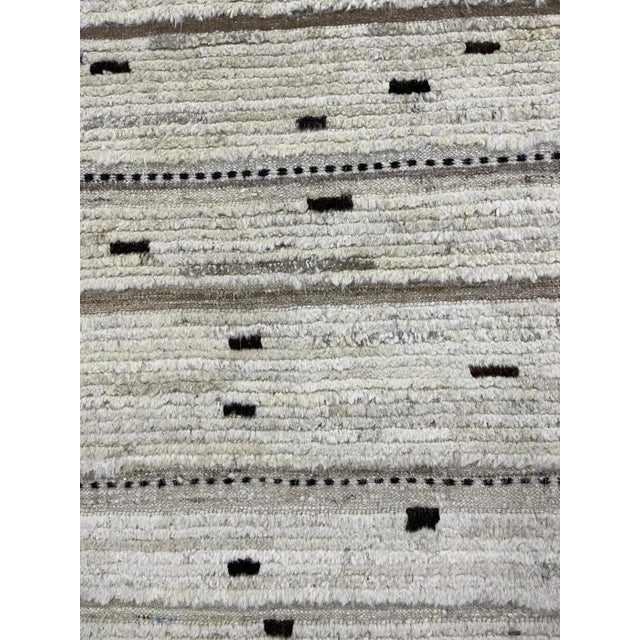 Moroccan 2020s Hand Knotted Moroccan Wool Rug. 8'00" X 10'00" For Sale - Image 3 of 6
