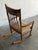 In Style of Hans Wegner Teak High Back Rocking Armchair Danish Vintage 1960s For Sale In Los Angeles - Image 6 of 13