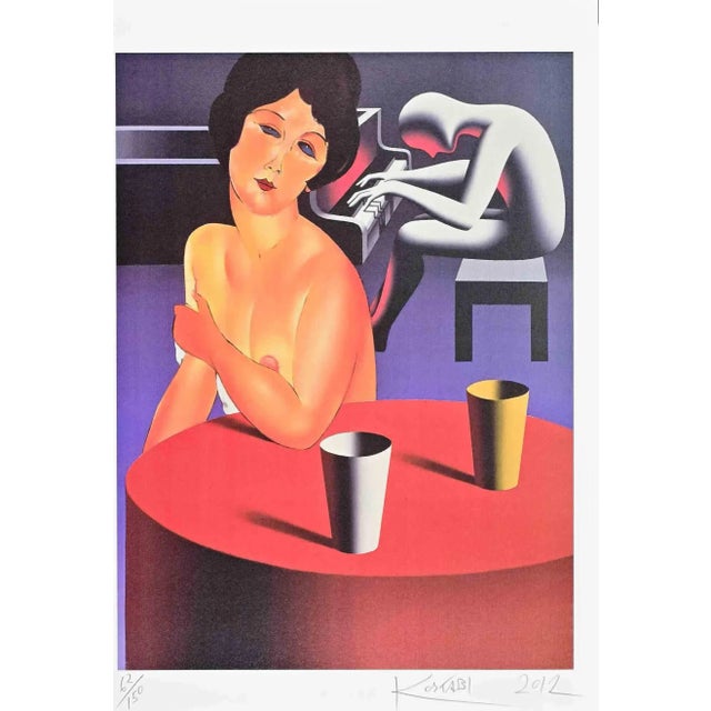 Contemporary Mark Kostabi, Lush Life, Lithograph, 2012 For Sale - Image 3 of 3