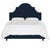Classic curves wrapped in smooth upholstery, then accented with elegant ornamental nailheads, gives this Upholstered Bed...