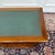 Wood English Side Table with Green Leather Top For Sale - Image 7 of 10
