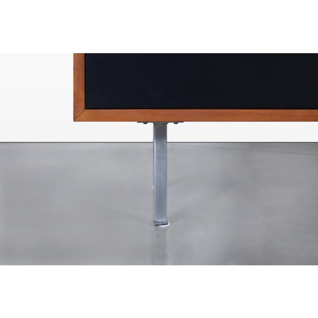 Mid-Century Modern Walnut and Black Lacquer Credenza by Florence Knoll For Sale - Image 11 of 13