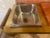 Mid 20th Century Copper Brass Buffet Double Serving Warmer Bakelite Handles Industrial Catering For Sale - Image 9 of 11