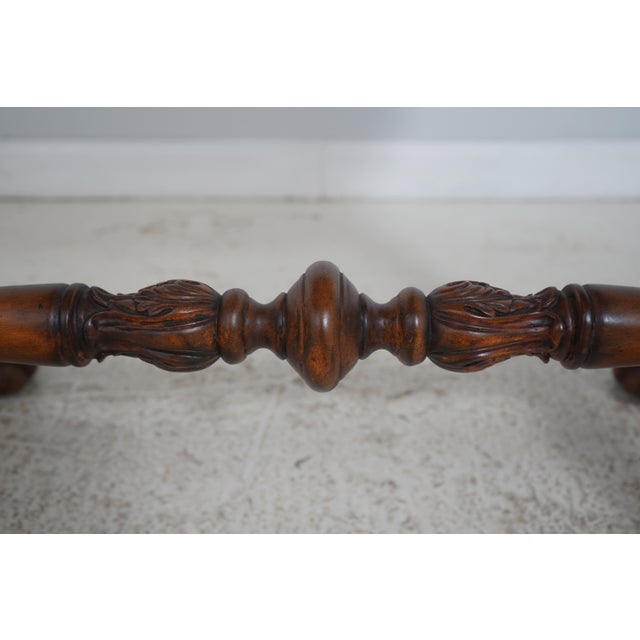 Leather Wrapped Inlaid Mahogany Games Table For Sale - Image 16 of 18