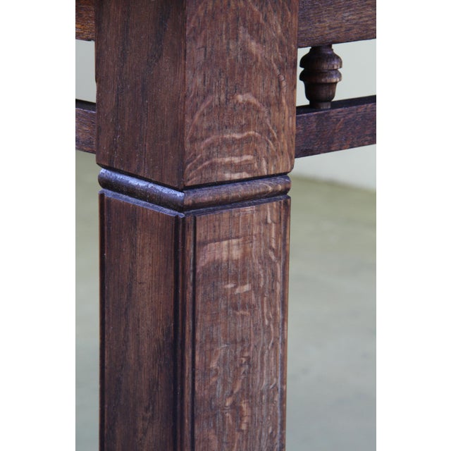 Vintage Danish Oak Farmhouse Table, 1900 For Sale - Image 9 of 17