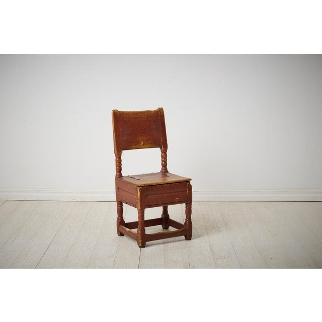 Antique Early 19th Century Swedish Folk Art Chair For Sale - Image 5 of 9