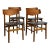 Set of 4 Danish Modern Teak Back Dining Chairs, Farstrup Mobler Circa 1960s For Sale
