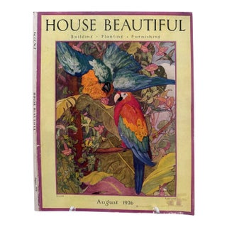 1926 Original House Beautiful Cover, August, B. Hunter Walt, Art Deco. For Sale