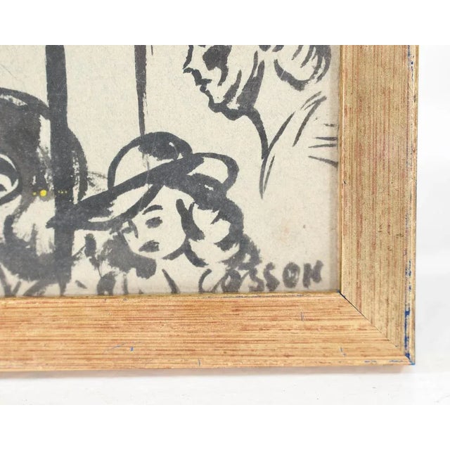 1930s Casson, Figurative Composition, 1930, Gouache, Framed For Sale - Image 5 of 7