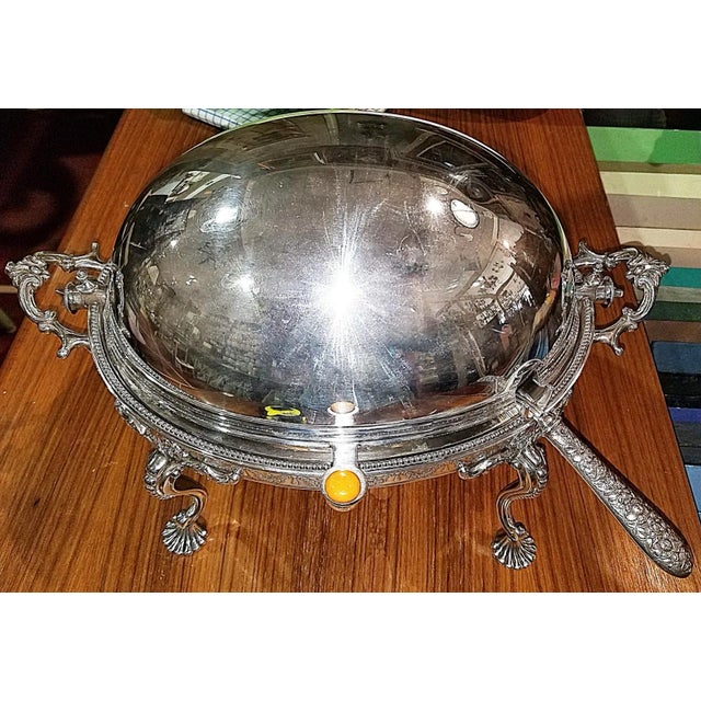 Late 19th Century English Roll Top Breakfast Server For Sale - Image 11 of 12