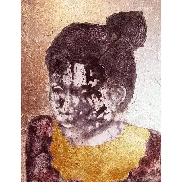 Part of Sax Berlin's Silver Series; a portrait of a beautiful woman, she looks gentle and wise. Oil on canvas with pure...