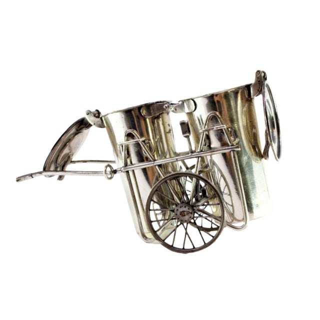 Silver Urban Cleaning Van with Two Silver Containers and Applications For Sale - Image 8 of 8