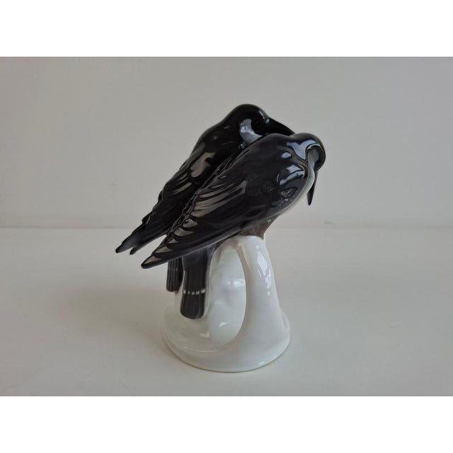 Art Deco Czech Porcelain Penguin Figurine from Pfeiffer & Löwenstein, 1930 For Sale - Image 9 of 15