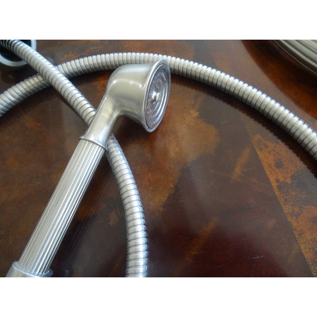 Early 21st Century Phylrich Georgian Deck Tub Set With Hand Shower and Lever Handles - 11 Pieces For Sale - Image 5 of 7