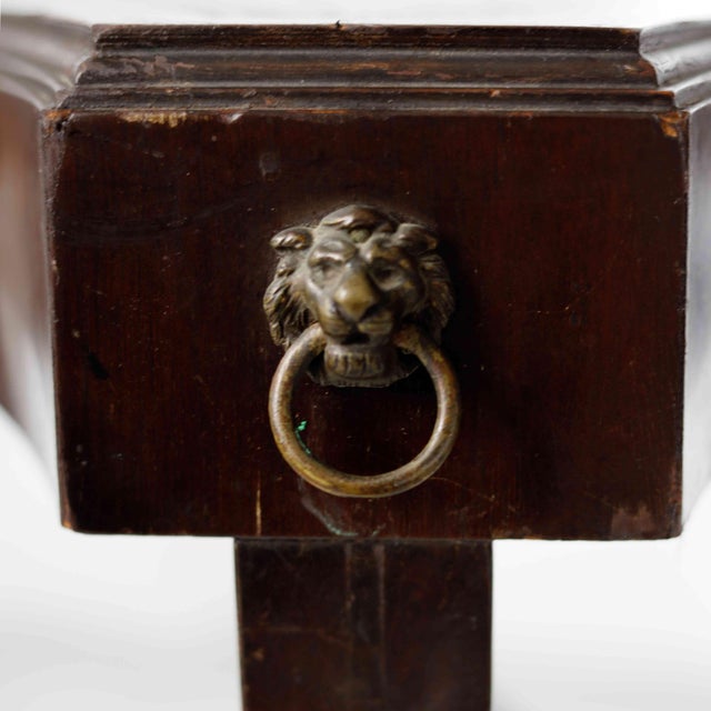 Early 20th Century Antique Mahogany Side Table For Sale - Image 5 of 11