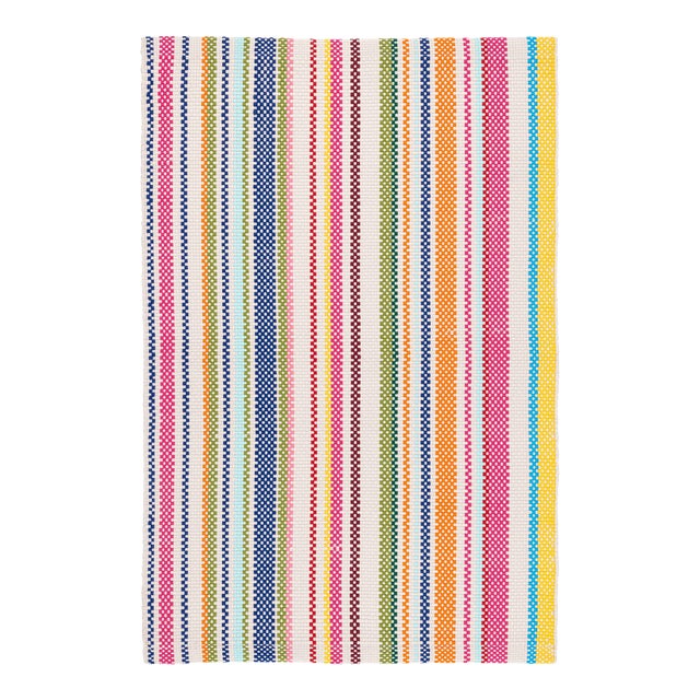 Dash & Albert by Annie Selke Summer Stripe Indoor/Outdoor Rug, 3' x 5' For Sale