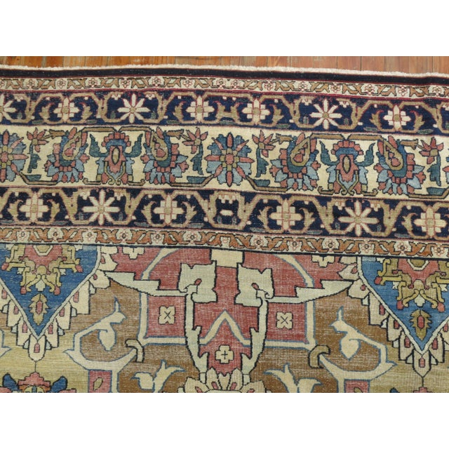 Antique Zabihi Collection Lavar Kirman Rug - 8'10" x 12' For Sale - Image 4 of 13