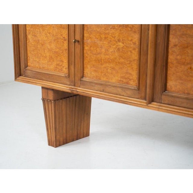 Mid-Century Art Deco Style Wooden Sideboard, Italy For Sale - Image 10 of 13