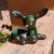 Blue Mountain Pottery Fawn Drip Glaze Blue Green Brown Redware Vintage This adorable fawn has has a lot of dimension in...