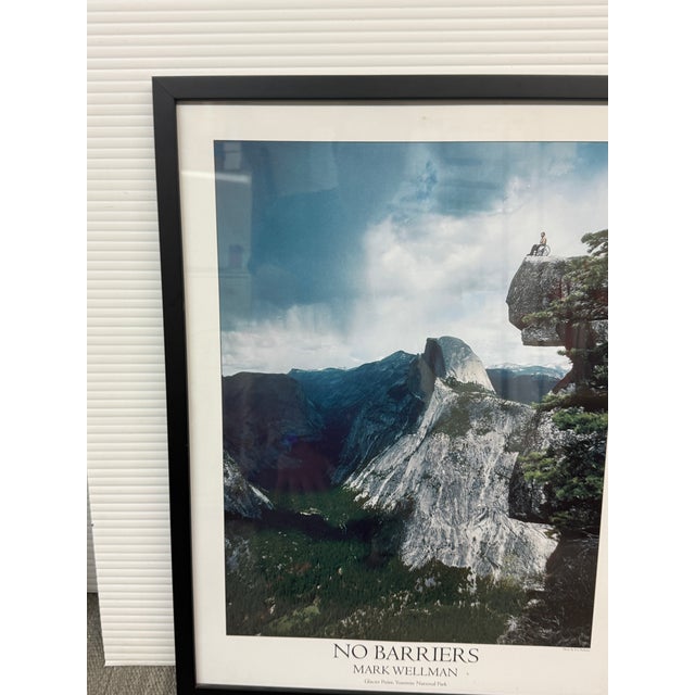 Sky Blue Mark Wellman No Barriers Glacier Point, Yosemite Poster For Sale - Image 8 of 12