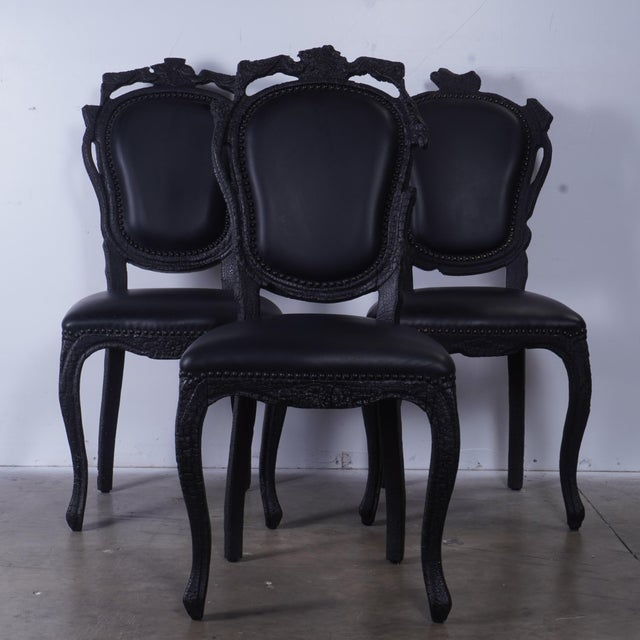 Moooi Smoke Chairs by Maarten Baas, Set of 3 For Sale - Image 15 of 18