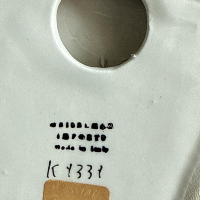 White Mid-Century Italian Ceramic Frog Bookends, Circa 1950s For Sale - Image 8 of 11