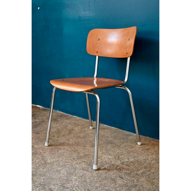 Vintage Industrial Chrome Tubular Chairs, Set of 4 For Sale - Image 9 of 14