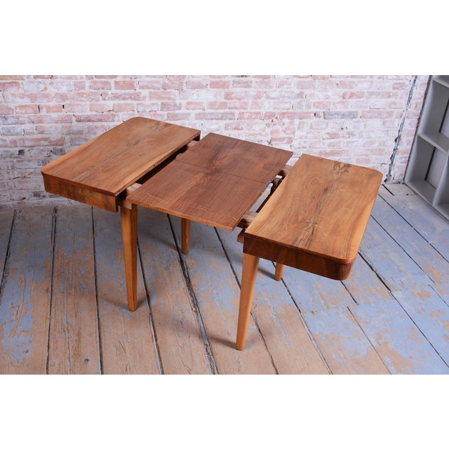 Czech Art Deco Extendable Dining Table attributed to Jindřich Halabala for Up Závody, 1940s For Sale - Image 18 of 18