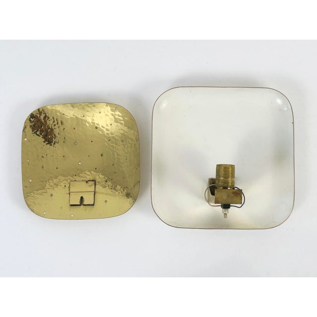 Mid-Century Modern Perforated Brass Sconce, Germany, 1960s For Sale - Image 17 of 18