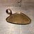 Metal Vintage Mid-Century Modern Triangular Tray Hammered Brass For Sale - Image 7 of 8