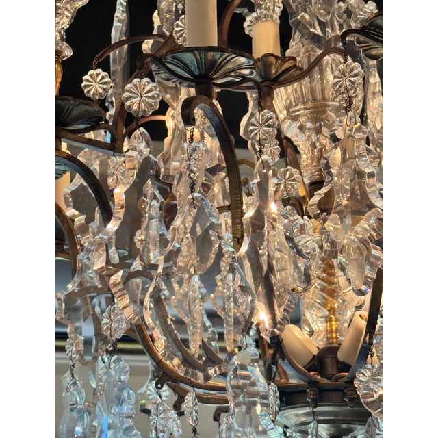 19th Century French Louis XV Style Crystal Chandelier For Sale - Image 10 of 10