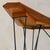 Italian Walnut + Metal Console or Corner Desk, 1950s For Sale - Image 9 of 10