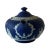 Victorian Antique Cobalt Blue Jasperware Wedgwood Teapot With Kintsugi Repair For Sale - Image 3 of 11