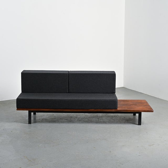 1960s Mahogany Cansado Bench by Charlotte Perriand for Steph Simon, 1962 For Sale - Image 5 of 18