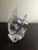 Glass Vintage Clear Art Glass Fish on Pedestal Sculpture For Sale - Image 7 of 12