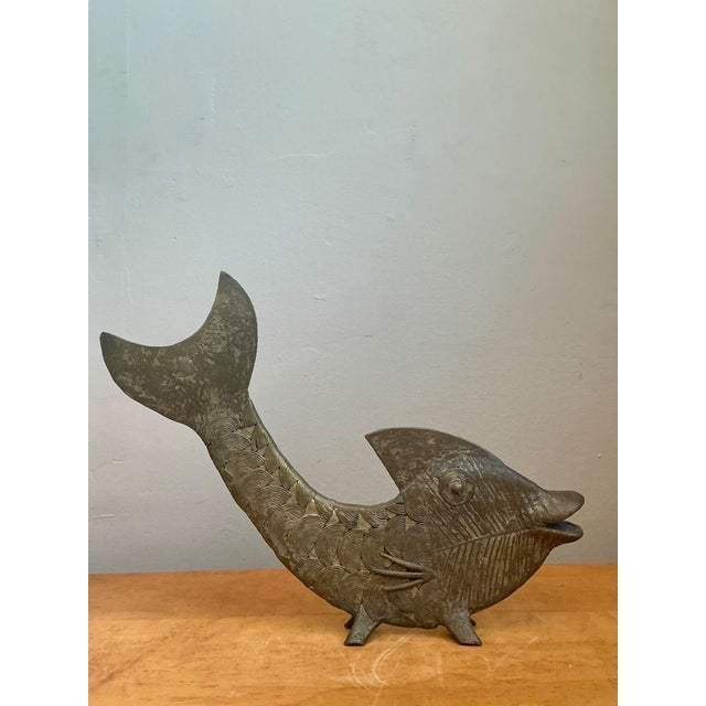 Mid-Century Modern Bronze Fish Figurine For Sale - Image 17 of 18
