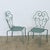French Vintage Garden Table Set of Four Chairs and Table For Sale - Image 4 of 12