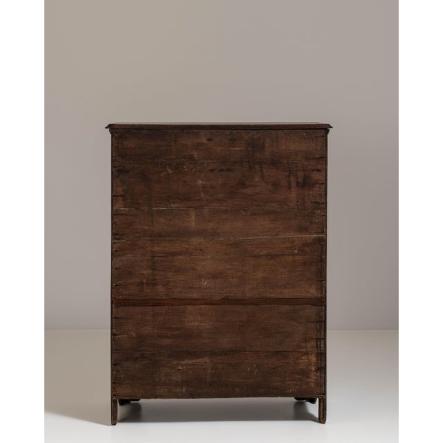 19th Century French Dark Brown Neoclassical Cabinet in Originall Patina For Sale - Image 14 of 15