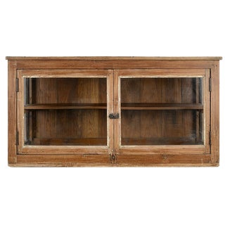 Wood & Glass Display Cabinet For Sale