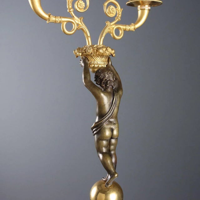 Napoleon III Style Candelabra, Set of 2 For Sale - Image 5 of 11