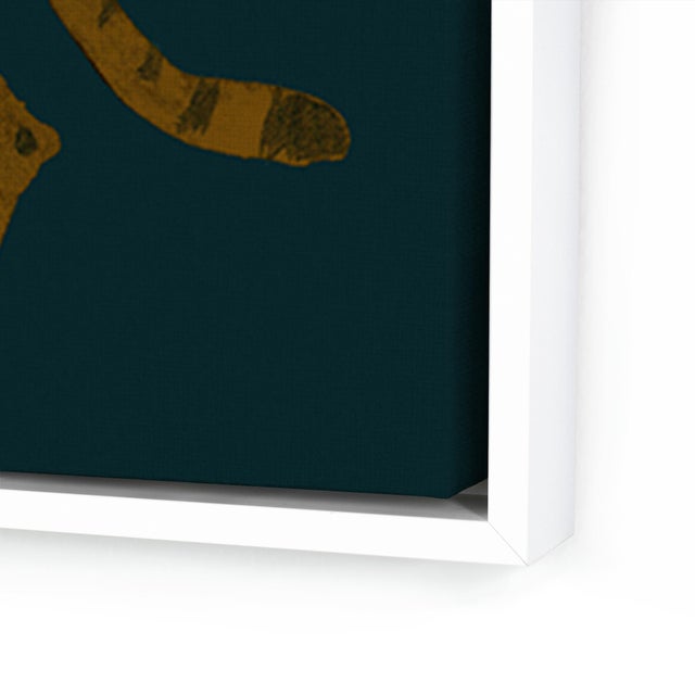 DESCRIPTION: Cheetah Midnight by Jess Engle in White Frame, Large Art Print SPECIFICATIONS: Type: Giclée Art Print on...