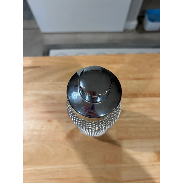 1960s Mid Century Modern Chrome and Glass Martini Shaker For Sale In Austin - Image 6 of 9