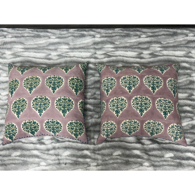 John Robshaw Charua Pillows, Pair For Sale In San Francisco - Image 6 of 12