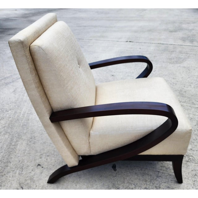 Michael Wolk Farrah Chair & Ottoman For Sale In Miami - Image 6 of 12
