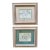 Pair of 1980s Tisha Whitney Framed Victorian Coastal Watercolors For Sale