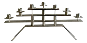 Mid-Century Modern Stainless Steel Candlestick, 1960s